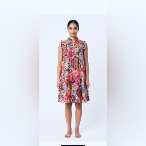 MAIA Colorful Paisley Print Sleeveless Shift Dress NWOT